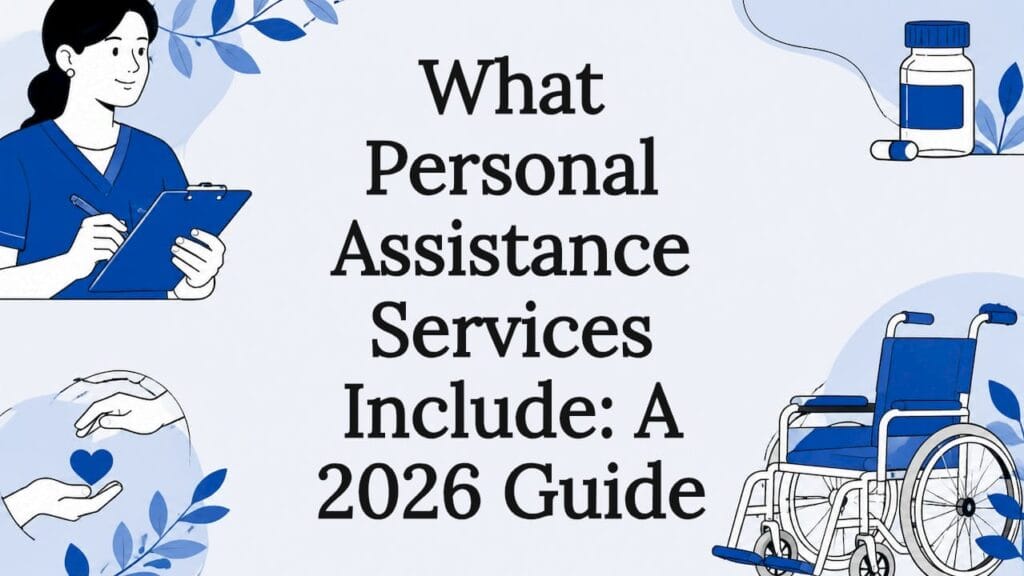 Decorative title card illustration for personal assistance
