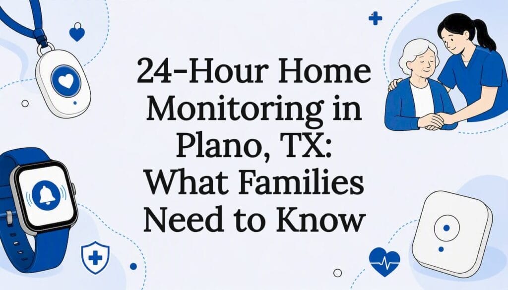 Decorative health monitoring themed title card
