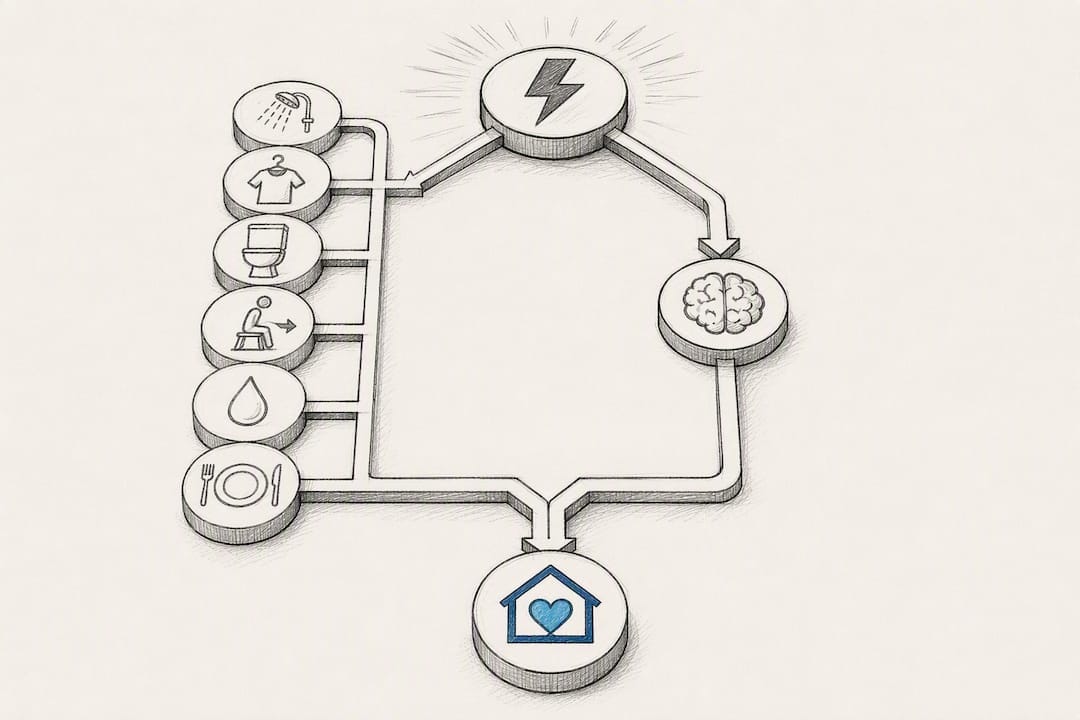 Illustrated ADL and cognitive eligibility pathways