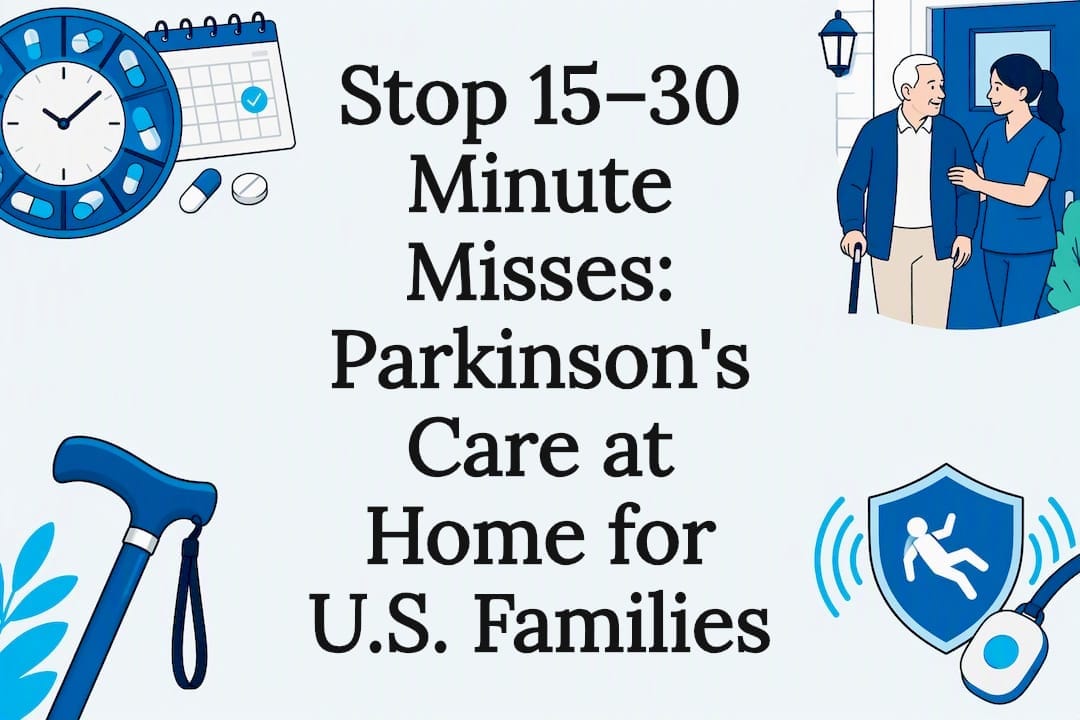 Parkinson's home care title card illustration