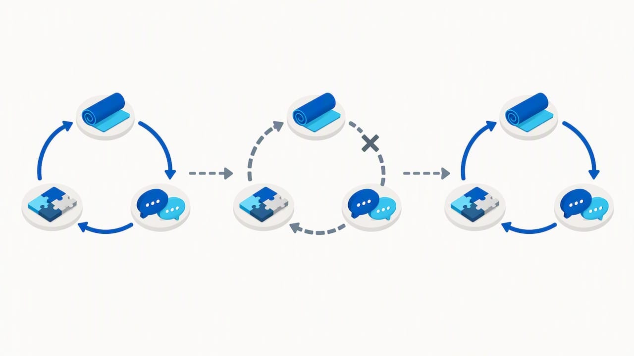 Illustration of a sustained daily activity routine